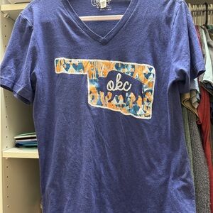 Bella Canvas Navy Graphic Tee